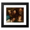 thumbnail image 2 of Franciszek Ksawery Lampi 17x15 Black Modern Framed Museum Art Print Titled - Study of Five Heads, 2 of 5