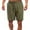 Army Green, variant on Casual Shorts For Man Elastic Waist Solid Sports Shorts Summer Comfort Dailywear Bottoms