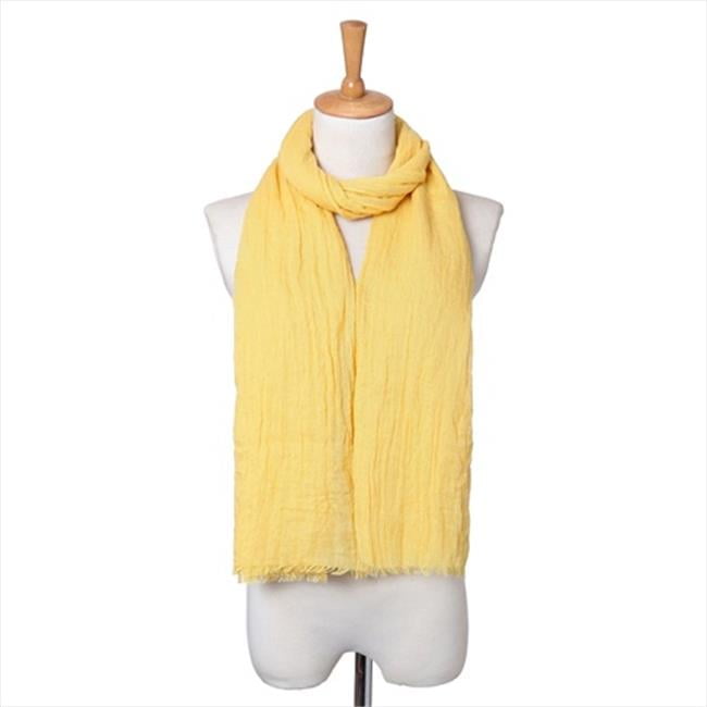 yellow linen scarf