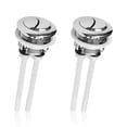 thumbnail image 1 of 2Pcs 38Mm Toilet Dual Flush Round Head Push Button Electroplating Water Tank Valve Accessory, Toilet Accessory for Shower Room Toilet Bathroom, 1 of 5