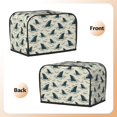 thumbnail image 7 of Toaster Covers 2 Slice, Cartoon Wavy Shark Fin Waterproof Bread Machine Cover Fits for Standard 2 Slice Toasters, Home Decor Toaster Protection with Hanging Rope, 7 of 7