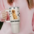 thumbnail image 6 of Golden Retriever Gift for Dog Owner,40oz Golden Retriever Tumbler with Handle Insulated Reusable Stainless Steel Travel Water Bottle (Color 1), 6 of 6