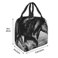 thumbnail image 3 of Fotbe Running Horse Bolsa Térmica con Estampado y Forro de Aluminio Grueso Bolsa de Almuerzo con Bolsillo Frontal para Hombres y Mujeres, Ideal para Trabajo, Escuela, 3 of 8