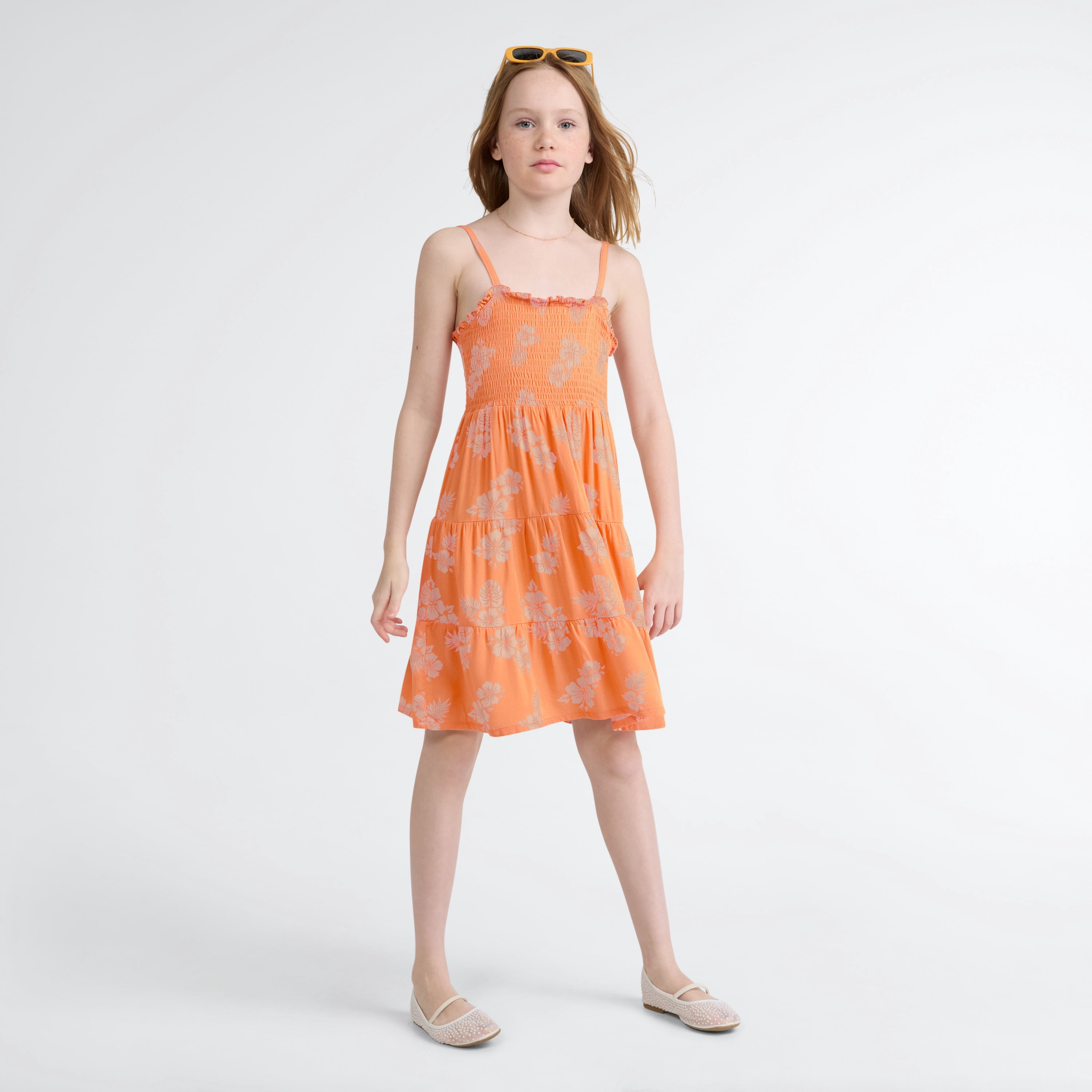 Levi's Girls Smocked Tiered Tank Dress, Sizes 7-16