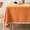 Orange B, variant on Latrodar Tablecloth Cotton Linen Table Cloth Fabric Wrinkle Washable Table Cover For Kitchen Dinning Tabletop Decor Orange Novelty