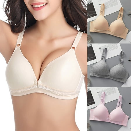 CFLVAEK Womens Nursing Bras Ultra Comfort Wireless Matrenity Bra Seamless Push Up Pregnancy Bralettes Open Front Full Coverage Bralette Pink XL