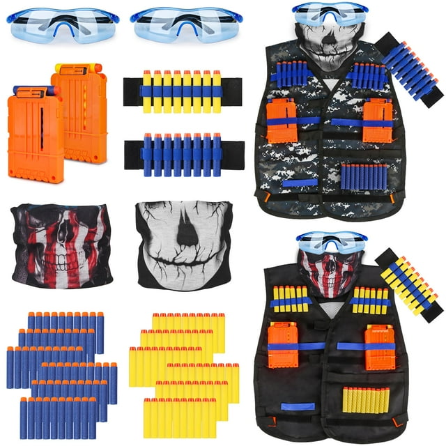 Kit de chaleco táctico KKONES para pistolas Nerf con accesorios para niños
