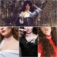 thumbnail image 3 of Minnieouse Gargantilla de corazón Halloween clavícula Punk collares dulce regalo collar colorido Curb diseño Simple gargantillas de cuero Ropa, zapatos y accesorios Miscelánea Rosa Minnieouse PS11271-08, 3 of 6