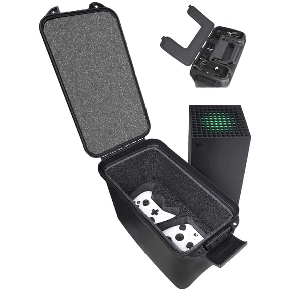 Case Club Case pour Manettes Xbox Series X Two et Cordes - Résistant aux Impacts - Verrouillable - Mousse Découpée au Laser - Fabriqué aux États-Unis
