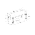 thumbnail image 2 of Bench - 41" Rectangular - Kitchen - Dining Room - Entryway - Bedroom - Gray Wood, 2 of 4