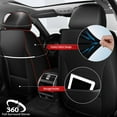 thumbnail image 2 of DIKSOAKR Car Seat Covers for Honda HR-V 2016-2025: 2 Front Seat Waterproof Leather Automotive Seat Protectors - Black, 2 of 5
