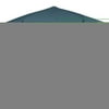 Fiberbuilt Home 7BPU-6R-WDO-TX-Teal 7.5 ft. Hex Beach Umbrella 6 Rib Push Up Natural Oak with Teal Vinyl Coated Weave Canopy