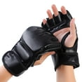 thumbnail image 2 of Guantes de boxeo, guantes de sparring, mitones de boxeo, a prueba de golpes, protector de medio dedo. Color, 2 of 9