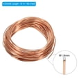 thumbnail image 2 of Unique Bargains 49 Feet Solid Bare Copper Wire 16 Gauge 99.9% Pure Copper Wire 1.6mm Soft Beading Wire, 2 of 6