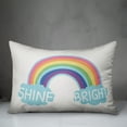 thumbnail image 3 of Creative Products Shine Bright Rainbow 14x20 Spun Poly Pillow, 3 of 3