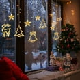 11.5FT Christmas Window Lights Decorations, 8 Flashing Modes Warm White