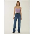 thumbnail image 2 of Asymmetrical Neck Glitter Knitted Crop Tank Top, 2 of 5