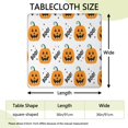 thumbnail image 2 of Happy Halloween Table Cover with Elastic Edge Wrinkle Resistant Washable Pumpkin Skull Bat Spider Square Table Covers Table Cover for Party Picnic Dinner Decor (36x36in), 2 of 6