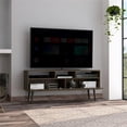 thumbnail image 4 of FM FURNITURE Hamburg Engineered Wood TV Stand for TVs up to 60" in Dark Walnut, 4 of 9