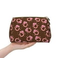 thumbnail image 4 of Picia Cool Cowgirl Print Leather Makeup Bag Make Up Bag Travel Toiletry Bag for Her Girlfriend Teacher Teen Girl Gifts, 4 of 8