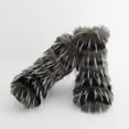 thumbnail image 3 of Faux Fur Boot For Women Furry Fluffy Comfy Plush Warm Outdoor Mid-Calf Boots with Round Toe, 3 of 6