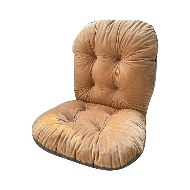 MOQIN Desk Chair Cushion Non-Slip Rocking Chair Cushion Office Chair Cushion Dorm Seat Cushion with High Back Support Soft Chair Cushion with Ties for Office Car Home Dining Room Kitchen
