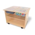 thumbnail image 2 of Whitney Brothers Mobile Sensory Table With Trays And Lids, 2 of 4