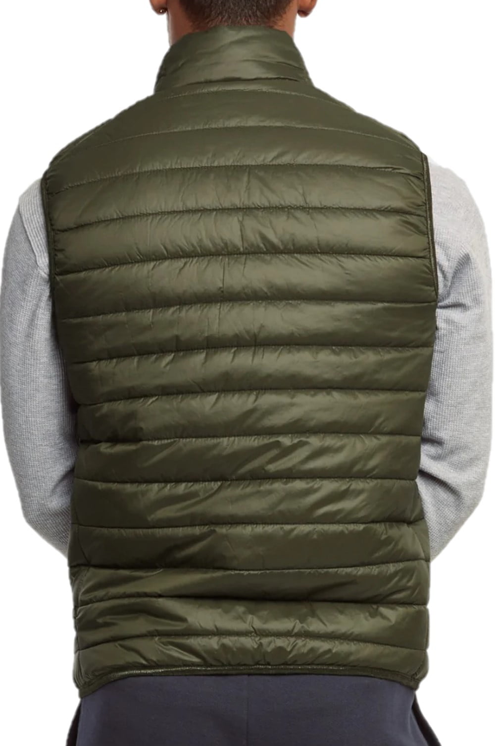 Men's Lightweight Full Zip Puffer Vest, Olive S, 1 Count, 1 Men's Lightweight Full Zip Puffer Vest, Olive S, 1 Count, 1