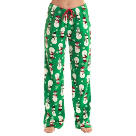 

Just Love Women s Plush Pajama Pants 6339-10668-RB-1X (Green - Buffalo Plaid Snowman 1X)