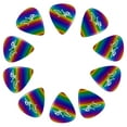 thumbnail image 2 of D'Luca Celluloid Standard Guitar Picks Rainbow 0.70mm Medium 10 Pack, 2 of 4