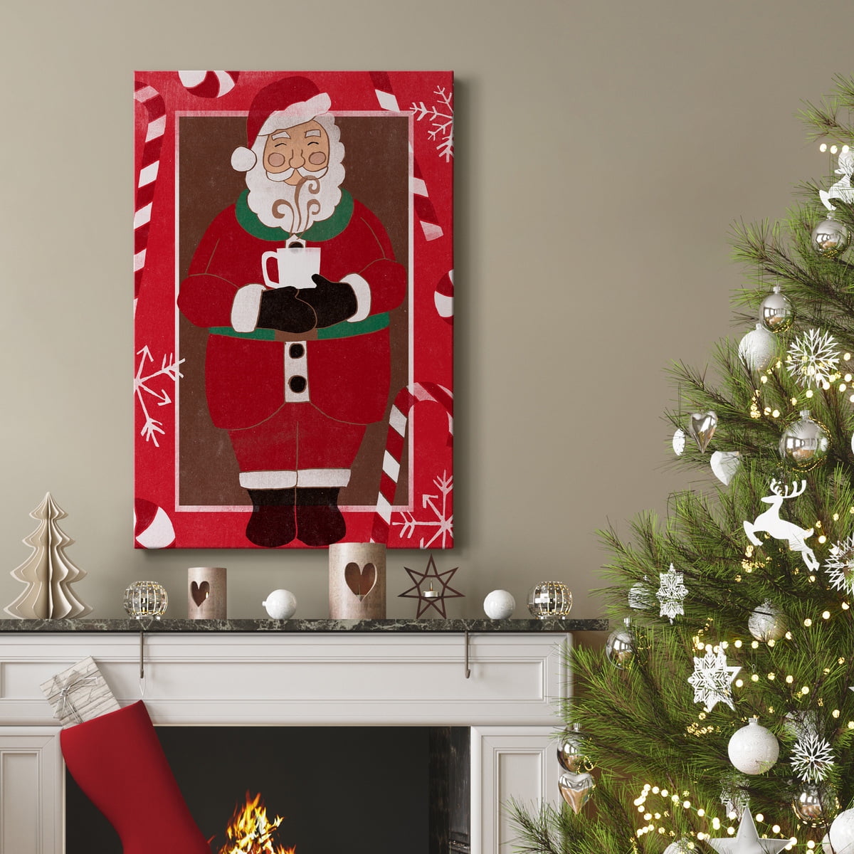 Cozy Cocoa Christmas Collection B- Gallery Wrapped Canvas