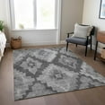 thumbnail image 5 of HomeRoots 624915 9 x 12 ft. Gray & Charcoal Aztec Washable Transitional Indoor & Outdoor Rectangle Area Rug, 5 of 9