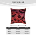thumbnail image 2 of KLL Bats And Spiders Decorative Throw Pillow Covers Velvet Soft for Couch Sofa Bedroom Living Room Outdoor (No pillow core)- 20"x20", 2 of 5