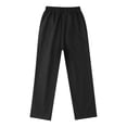 thumbnail image 3 of Miaeowve Boys' Pull-on School Uniform Twill Pant Straight Fit Regular Slacks Solid Color Stretch Black 140, 3 of 6
