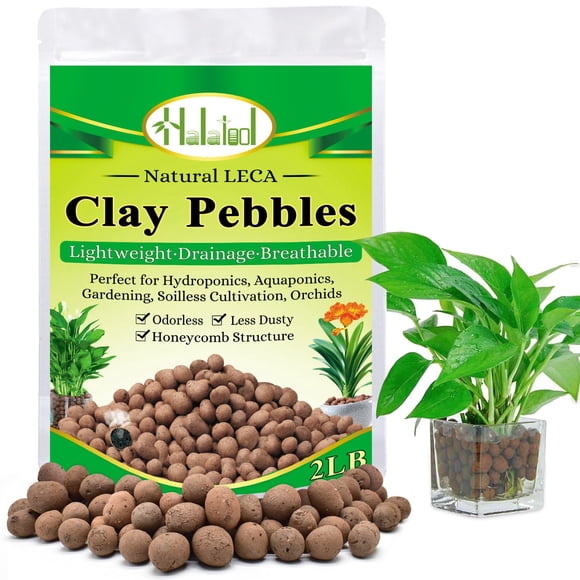 Pebbles de arcilla expandida Halatool, 1 kg, 4 mm a 16 mm, para plantas