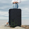 thumbnail image 7 of Fuzoiu Modern Hexagonal Neon Grid Print Suitcase Cover,Washable Luggage Covers for Suitcase,Elastic Luggage Protector Cover,Scratch Resistant Travel Suitcase Covers-X-Large, 7 of 7
