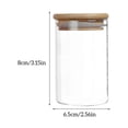 thumbnail image 2 of Bearachild Paquete de 3 tarros de cristal sellados para almacenamiento de galletas, recipiente para sal de cocina Cocina y Comedor, 2 of 5