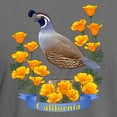 thumbnail image 3 of CafePress - California Quail & Golden Poppy Men's Comfort Colo - Mens Comfort Colors Shirt, 3 of 5