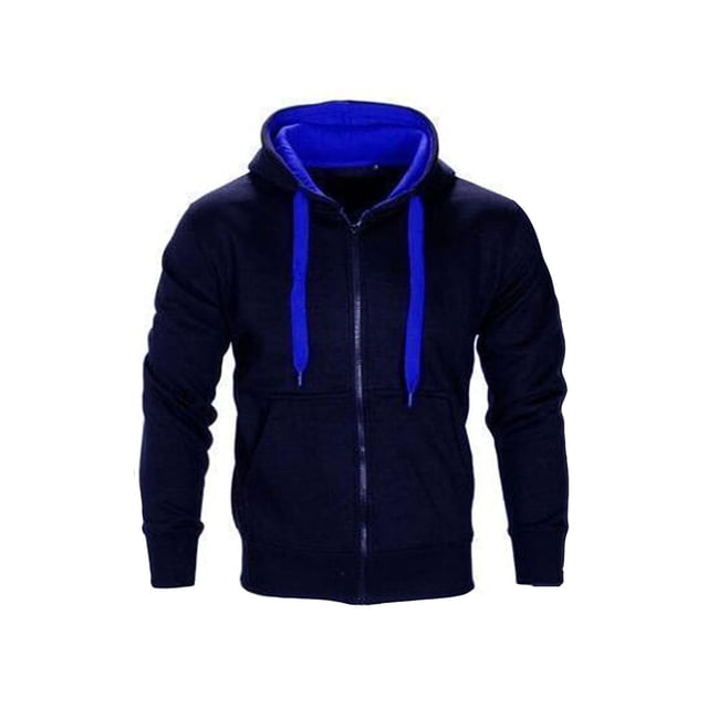 UKAP Ensemble de Survêtement à Manches Longues pour Hommes Sweat à Capuche Color Block Ensemble de Jogging de Gym Style-F L