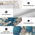 thumbnail image 6 of Nautical Coastal Outdoor Rug for Patio/Deck/Porch, Non-Slip Large Area Rug 5 x 7 Ft, Retro Marine Life Turtle Map Compass Beige Indoor Outdoor Rugs Washable Area Rugs, Camping Rug Carpet Runner, 6 of 8