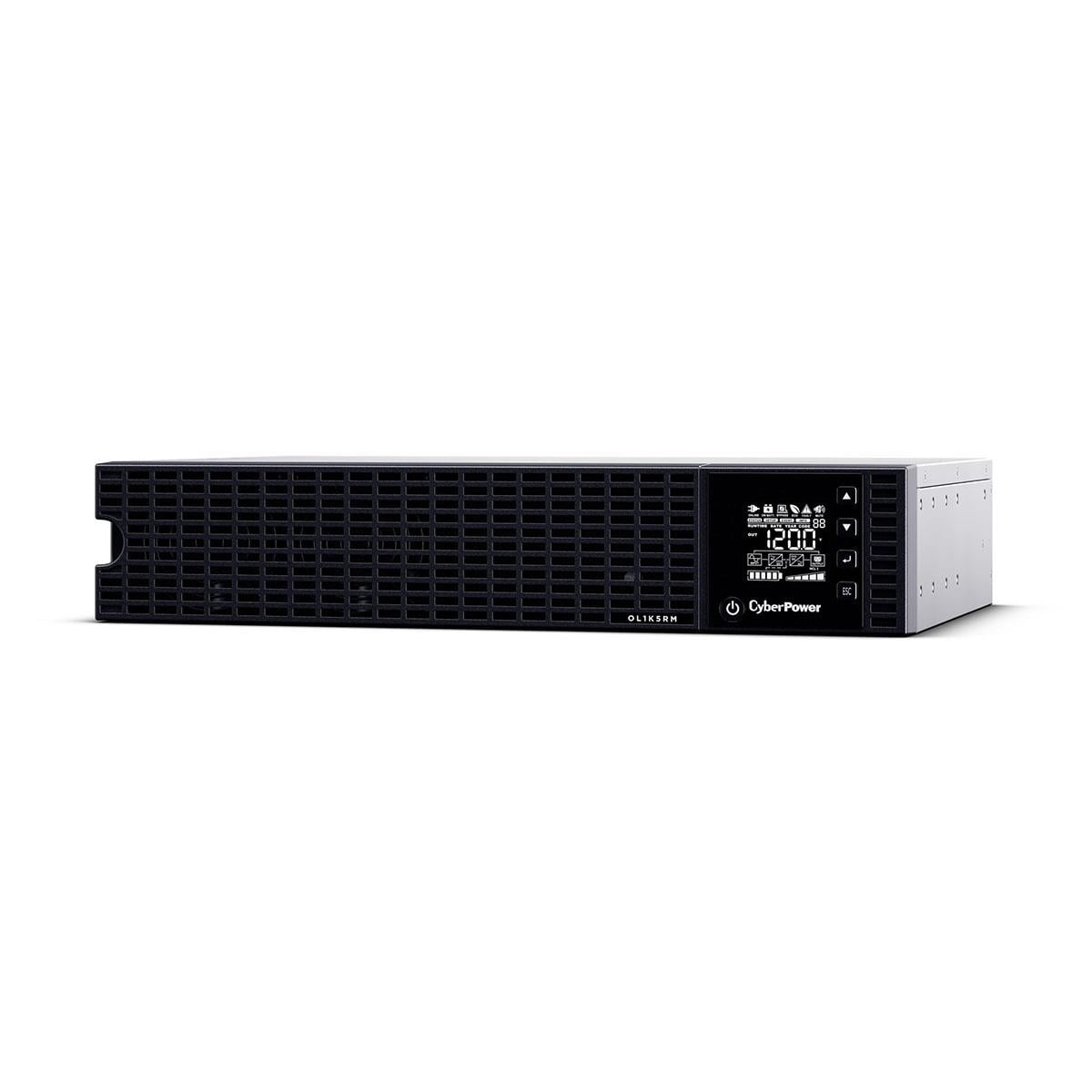 CyberPower OL1K5RM Online UPS System, Double-Conversion, 1500VA/1200W, 6 Outlets