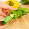 thumbnail image 5 of STARLIGHT- 2Pcs Green Pepper Corer Tool Set For Tomatoes And Peppers, Kitchen Gadget, 5 of 6