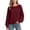 Wine, variant on Tqcoqu Sweater for Women Long Sleeve Knit Tops,Casual Lightweight Pullover Ribbed Knit Sweater Fall Pullover Tops,Loose Fit Casual Sweaters