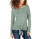 thumbnail image 2 of INC Blusa con lazo en el frente para mujer, verde, grande I-N-C  Pull-over, 2 of 2