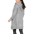 thumbnail image 4 of Cardigan Sweaters for Women Casual Solid Long Sleeve Coat Winter Sweater Jacket, 4 of 4
