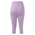 thumbnail image 5 of newwalpole Workout Leggings for Women Seamless Scrunch Tights Tummy Control Impact Girl Activewear Yoga Pants Purple for Size M, 5 of 6