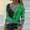Green, variant on Fesfesfes Women Tie-dye Printed Tops Embroidery Collar Casual Tops Long Sleeve Pullover Blouse Tops