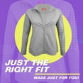 thumbnail image 4 of M&M SCRUBS Women's Ultra Soft Front Zip Warm-Up Scrub Jacket 5200 (Grey, 3X-Large), 4 of 6