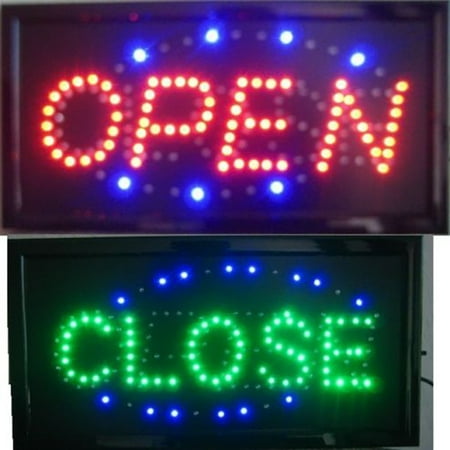 - iMeshbean Animated Motion LED Business 2-in-1 Open Close SIGN On/Off Switch Light Neon