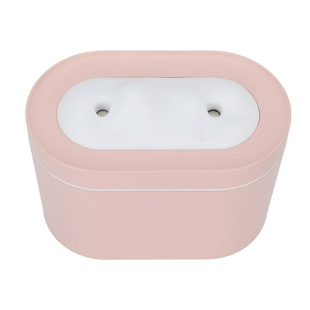 

Desktop Humidifiers Pink 800ML Large Capacity Small Size Lights Fine Mist Dual Spray Ports Dual Mist Humidifier For Office For Desktop For Bedside